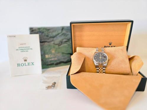 Rolex Datejust 16233 diamond dial, full set, Sieraden, Tassen en Uiterlijk, Horloges | Heren, Zo goed als nieuw, Polshorloge, Rolex