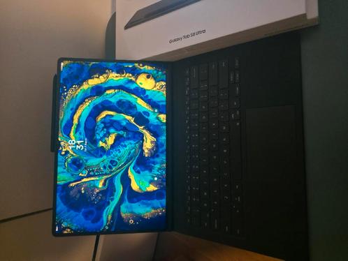 Samsung Tab S8 Ultra 128 gb + Book Cover Keyboard + 256gb SD, Computers en Software, Android Tablets, Zo goed als nieuw, Wi-Fi