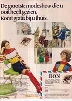 Retro reclame 1972 Wehkamp catalogus grootste modeshow, Verzamelen, Retro, Overige typen, Ophalen of Verzenden