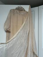 Nieuwe Pakistaanse 3-delige Shalwar Kameez, Kleding | Dames, Beige, Maat 42/44 (L), Nieuw, Ophalen of Verzenden