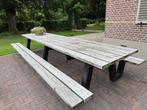 Picknicktafel - 400 cm lang, Ophalen, Gebruikt, Rechthoekig, Hout