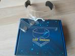 Led bril lichtgevend futuristisch, Ophalen of Verzenden, Zo goed als nieuw, Overige