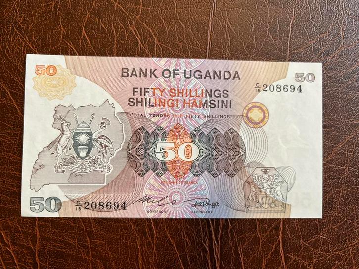 Oeganda 50 shilling ZJ UNC, Postzegels en Munten, Bankbiljetten | Afrika, Los biljet, Overige landen, Ophalen of Verzenden