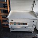 Witte (Brocante) commode, Kinderen en Baby's, Kinderkamer | Commodes en Kasten, 50 tot 70 cm, Ophalen of Verzenden, 90 tot 105 cm