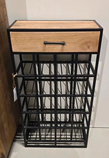 Showroommodel | Wijnrek | mangohout |  beschikbaar voor biedingen