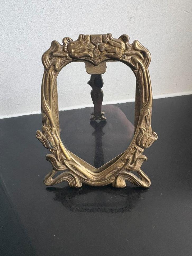 Art nouveau fotolijstje, Antiek en Kunst, Antiek | Spiegels, Minder dan 50 cm, Rechthoekig, Ophalen of Verzenden