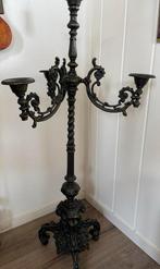 Antieke gietijzeren kandelaar, Antiek en Kunst, Antiek | Kandelaars, Ophalen, Overige materialen