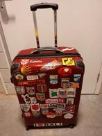 Reiskoffer met stickers, 60 tot 70 cm, Gebruikt, Hard kunststof, 45 tot 55 cm