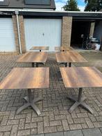 Terras tafels volkernblad, Zakelijke goederen, Horeca | Meubilair en Inrichting, Ophalen, Gebruikt, Meubilair