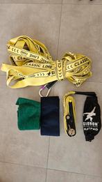 Slackline 25 m Gibbon, incl boombeschermers, karabiner etc, Ophalen, Zo goed als nieuw