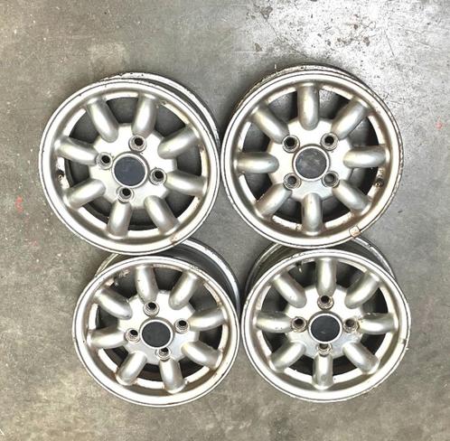 Minilite RSP 4,5X12 set Classic Mini Cooper., Auto diversen, Tuning en Styling, Ophalen