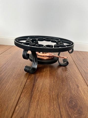 Tafel rechaud /Onderstel fonduepan - smeedijzer beschikbaar voor biedingen