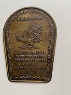 Oude reclameplaat dun koper. Cockfighting Association 1843., Ophalen, Koper