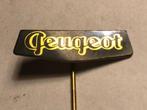Metalen PEUGEOT Automerk Speld (Zwart/Goudkleur)., Verzenden, Zo goed als nieuw, Transport, Speldje of Pin