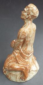 Om 1940 PETRI Tegelen Beeld Sculptuur Man Naakt Erotisch, Ophalen of Verzenden