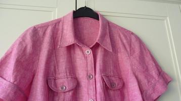 Linnen Blouse met korte mouwen 44 – Bonita beschikbaar voor biedingen