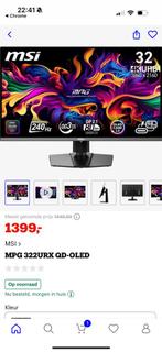 MSI 322URX 4k Oled 240hz 32inch, Computers en Software, Monitoren, IPS, Ophalen of Verzenden, Zo goed als nieuw, Quad HD (2K)