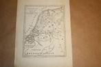 Antieke kaart - Nederland i/d 1e eeuw - Witkamp - 1878, Gelezen, Ophalen of Verzenden, Landkaart, 1800 tot 2000