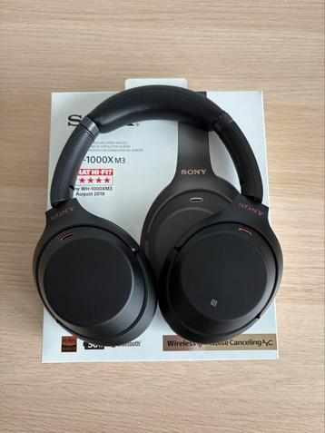 Sony noise canceling WH-1000X M3 koptelefoon headphone zwart beschikbaar voor biedingen