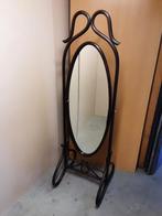 Mooie passpiegel met sierlijk houten frame., Huis en Inrichting, Woonaccessoires | Spiegels, Ophalen, Gebruikt, ., .