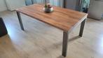 Massieve teak houten eettafel, Huis en Inrichting, Tafels | Eettafels, Ophalen, 200 cm of meer, 50 tot 100 cm, Zo goed als nieuw