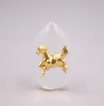 Golden paard kettinghanger, Sieraden, Tassen en Uiterlijk, Kettinghangers, Nieuw, Goud, Dier, Glas of Kristal