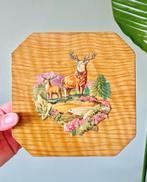 Vintage blik opbergdoos herten, Verzamelen, Blikken, Ophalen of Verzenden, Gebruikt, Overige