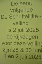 Veilinghuis de Voorstraat,Wij houden 2 juli een schriftelijk, Ophalen of Verzenden, Nederland en Buitenland, Munten en Bankbiljetten