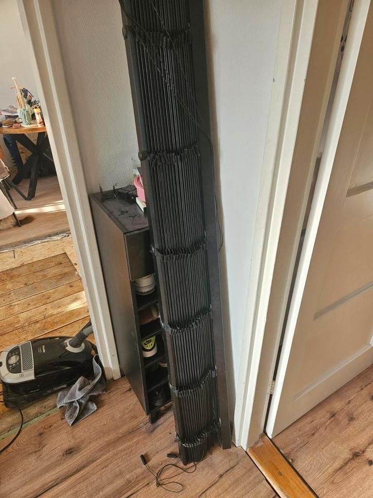 Houtlook jaloezie zwart 50 mm - 200x175 cm, Huis en Inrichting, Overige Huis en Inrichting, Ophalen