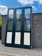Hardhouten deuren garagepoort 10 Delen!!, Doe-het-zelf en Verbouw, Deuren en Horren, Gebruikt, Minder dan 80 cm, 215 cm of meer