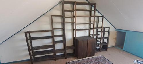 Ikea Ivar stellingkast donkergebeitst, Huis en Inrichting, Kasten | Boekenkasten, Gebruikt, 150 tot 200 cm, 200 cm of meer, 25 tot 50 cm