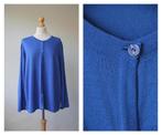 Prachtig koningsblauw / koren blauw vest / maat 52, Verzenden, Zo goed als nieuw, Blauw, Trui of Vest