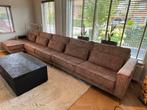 Prachtige bank met longchair, Ophalen, Zo goed als nieuw, Stof