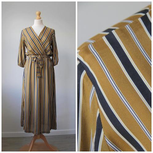 La Fee Maraboutee - lange jurk / maxi / geel oker / maat 36, Kleding | Dames, Jurken, Zo goed als nieuw, Maat 36 (S), Geel, Onder de knie