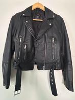 ZARA TRF leren bikerjack dames – echt leer – maat S – zwart, Kleding | Dames, Verzenden, Zo goed als nieuw, Maat 34 (XS) of kleiner