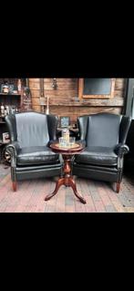 Dikke set chesterfield Oorfauteuils, Ophalen of Verzenden, Zo goed als nieuw, 75 tot 100 cm, Fauteuils chesterfield