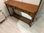 Vintage eikenhouten sidetable met lades, Ophalen, Gebruikt, 100 tot 150 cm, Eikenhout