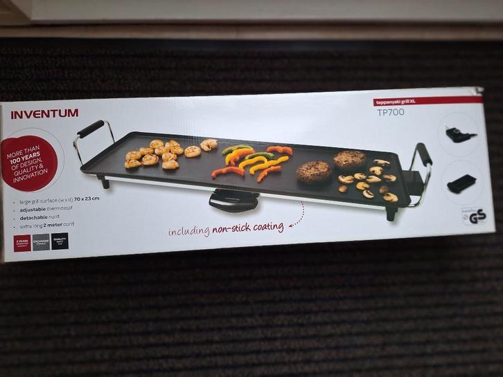 Nieuw! Inventum teppanyaki grill Xl TP700 aangeboden!, Witgoed en Apparatuur, Grillplaten, Nieuw, Ophalen of Verzenden