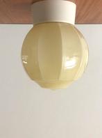 Art Deco Thabur plafondlamp | zachtgeel | jaren 30, Huis en Inrichting, Lampen | Plafondlampen, Ophalen, Zo goed als nieuw, Glas