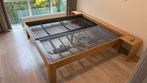Tweepersoons Auping Auronde bed Elektrisch verstelbaar, Ophalen, Bruin, Tweepersoons, 180 cm