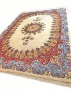 Groot Perzisch tapijt handgeknoopt Kirman Lawar Oosters, 200 cm of meer, 200 cm of meer, Rood, Rechthoekig
