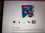 Vileda Spin & Clean Mop Complete Set - Rood/Zwart, Ophalen of Verzenden, Nieuw, Switch Original