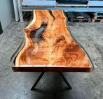 Showroomuitverkoop! Epoxy boomstam eettafel iepen, Vijf personen of meer, Rechthoekig, Nieuw, 200 cm of meer