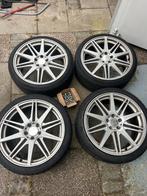 Carlsson 19 inch breedset velgen met banden 5x112 Mercedes, Auto-onderdelen, Banden en Velgen, Gebruikt, Banden en Velgen, 235 mm