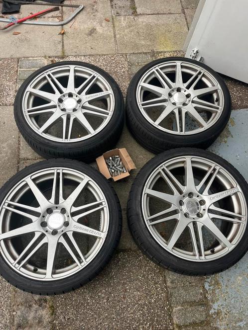 Carlsson 19 inch breedset velgen met banden 5x112 Mercedes, Auto-onderdelen, Banden en Velgen, Banden en Velgen, Zomerbanden, 19 inch