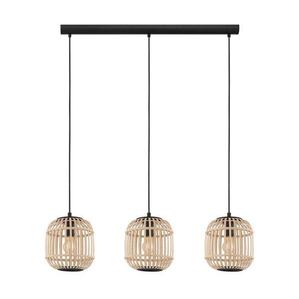 EGLO hanglamp Bordesley van € 142 NU € 99, Huis en Inrichting, Lampen | Hanglampen, Nieuw, 75 cm of meer, Hout, Metaal, Overige materialen
