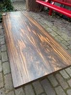 Vintage salontafel Zebrano top jaren 60 Gispen Kembo, Ophalen, Gebruikt, Overige materialen, 50 tot 100 cm