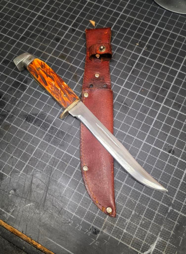 Jacht en vis mes. Klasieker, Ophalen of Verzenden, Overige soorten, Duitsland, Mes of Dolk