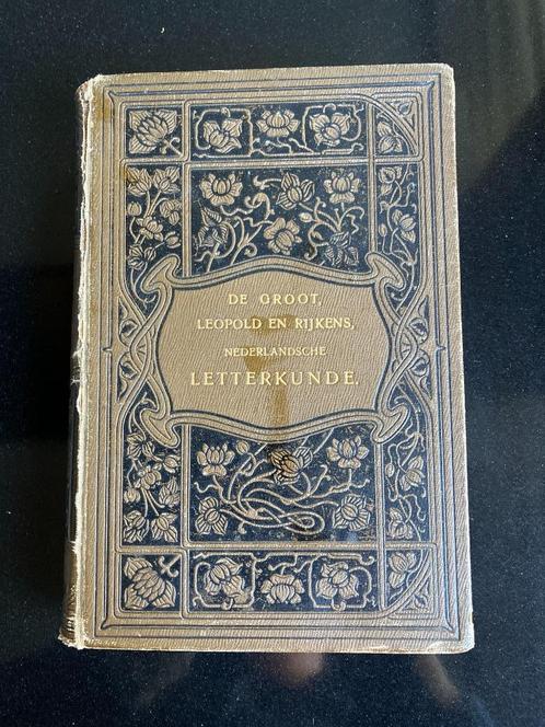 Nederlandsche Letterkunde De Groot Leopold en Rijkens 1901, Boeken, Schoolboeken, Gelezen, Nederlands, Overige niveaus, Ophalen of Verzenden