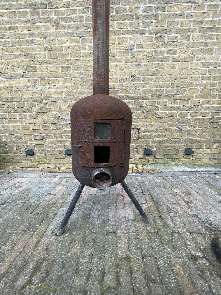 Buitenkachel - Vuurton voor Tuin/Terras, Tuin en Terras, Vuurkorven, Gebruikt, Vuurton, Ophalen